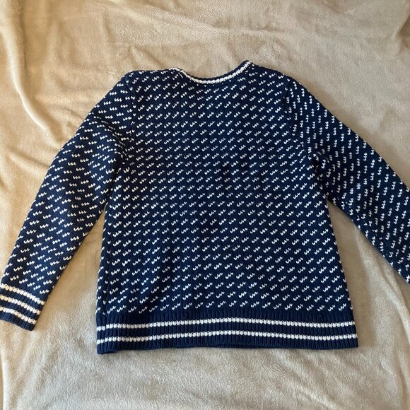 Bean's Large Classic Ragg Wool Sweater, Crewneck Bird's-Eye - Picture 4 of 8